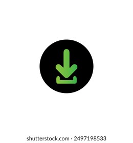 Download icon flat vector design