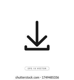 Download Icon Flat Vector illustration - EPS 10 Vector