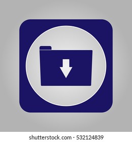 Download icon, folder icon
