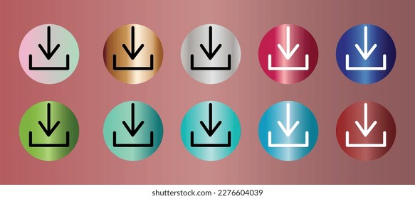 Symbol mit Vektorsymbol mit Farbverlauf-Kreis herunterladen