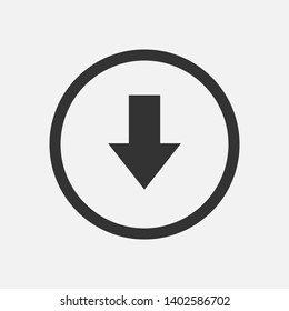 Download Icon. Illustration of Take Data orTaking File As A Simple Vector, Trendy Sign & Symbol for Design, Websites, Presentation / Application.