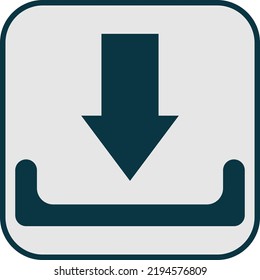 Download icon, illustration, vector on a white background.
