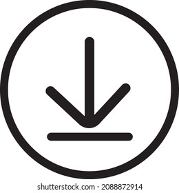 Icono de descarga de imágenes vectoriales 