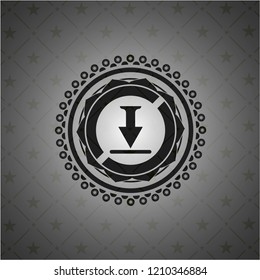 download icon inside black emblem