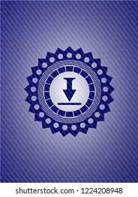 download icon inside jean background