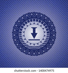 download icon inside jean background