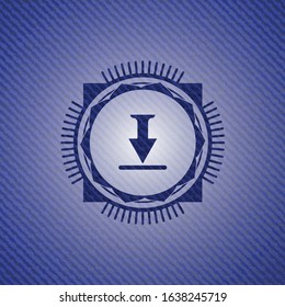 download icon inside jean background