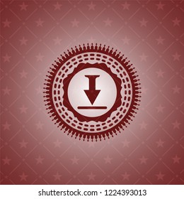 download icon inside red emblem