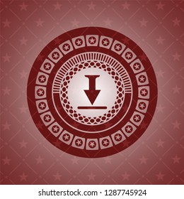download icon inside red emblem