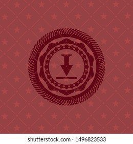 download icon inside red emblem