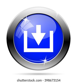 Download icon. Internet button on white background. EPS10 vector
