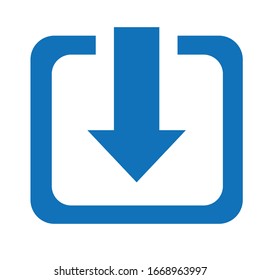 Download icon isolated on white background
