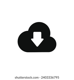 Download icon isolated on white background