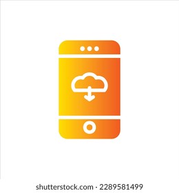 download icon with isolated vektor and transparent background