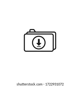 Download icon logo concept design vector template