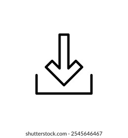 Download icon logo design. Download sign and symbol