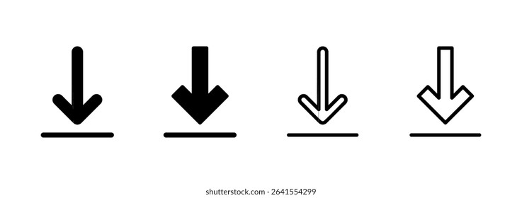 Download icon logo design. Download sign and symbol