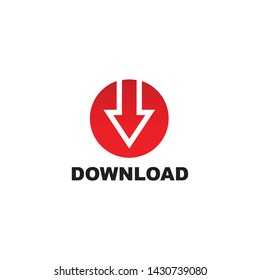 Download icon logo design vector template