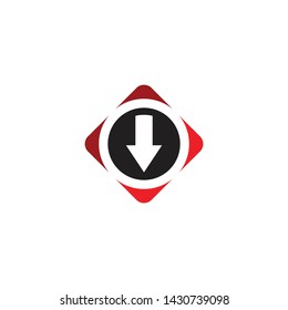 Download icon logo design vector template
