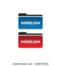 Download icon logo design vector template