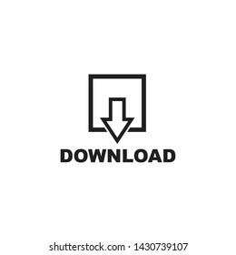 Download icon logo design vector template