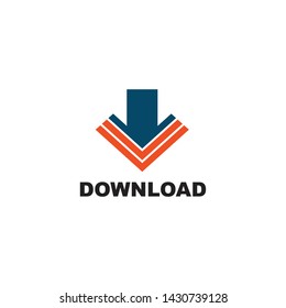 Download icon logo design vector template