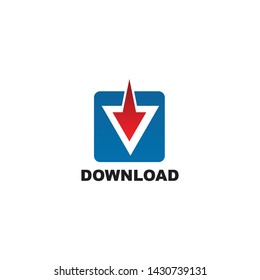 Download icon logo design vector template
