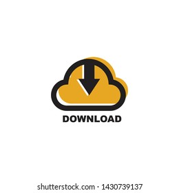 Download icon logo design vector template