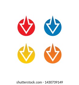 Download icon logo design vector template