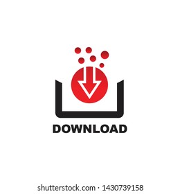 Download icon logo design vector template