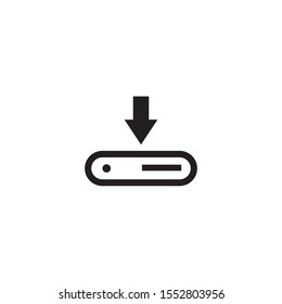 Download icon logo design vector illustration template