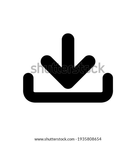 Download icon, logo isolated on a white background