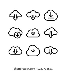 download icon or logo isolated sign symbol vector illustration - Collection of high quality black style vector icons
