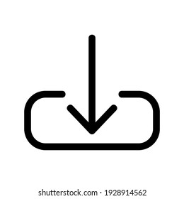 download icon or logo isolated sign symbol vector illustration - high quality black style vector icons
