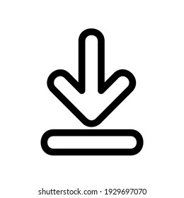download icon or logo isolated sign symbol vector illustration - high quality black style vector icons

