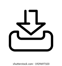 download icon or logo isolated sign symbol vector illustration - high quality black style vector icons
