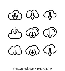 download icon or logo isolated sign symbol vector illustration - Collection of high quality black style vector icons
