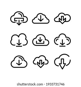 download icon or logo isolated sign symbol vector illustration - Collection of high quality black style vector icons
