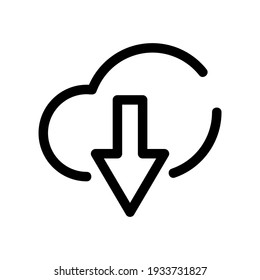 download icon or logo isolated sign symbol vector illustration - high quality black style vector icons
