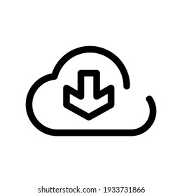 download icon or logo isolated sign symbol vector illustration - high quality black style vector icons
