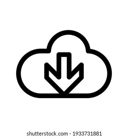 download icon or logo isolated sign symbol vector illustration - high quality black style vector icons
