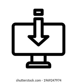download icon or logo isolated sign symbol vector illustration - high quality black style vector icons
