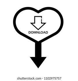 download icon and map pointer