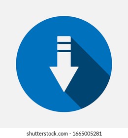 download icon on background. vector eps 10
