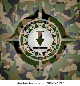 download icon on camo pattern
