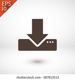 download  icon. One of set web icons