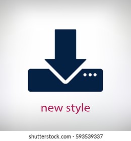 download  icon. One of set web icons