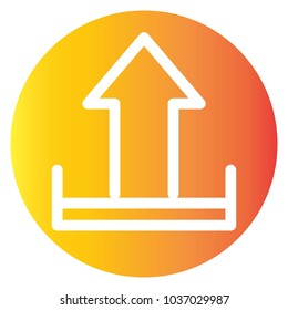 Download icon orange