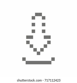 Download icon pixel vector