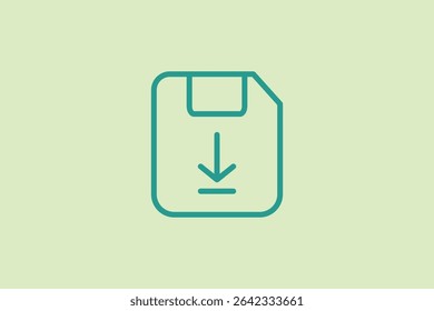 Ícone de download. ícone relacionado a elementos de UI. adequado para web site, aplicativo, interfaces do usuário, elemento, imprimível etc. estilo de ícone de linha.